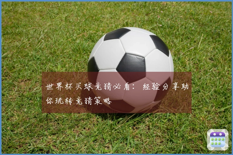 世界杯买球竞猜必看：经验分享助你玩转竞猜策略